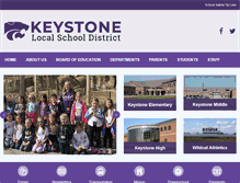 Tablet Screenshot of keystonelocalschools.org